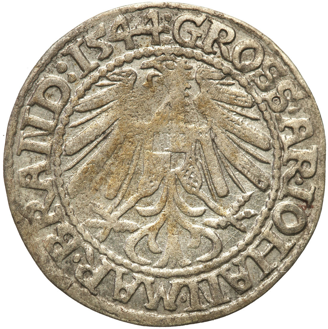 Śląsk. Jan Kostrzyński (1535-1571). Grosz 1544